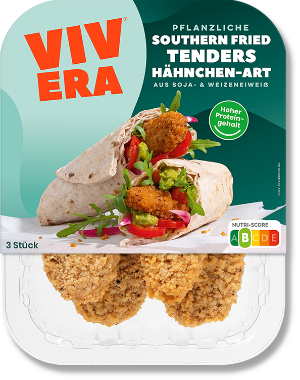 Vegane Knusprige tenders Hähnchen-art Southern Fried