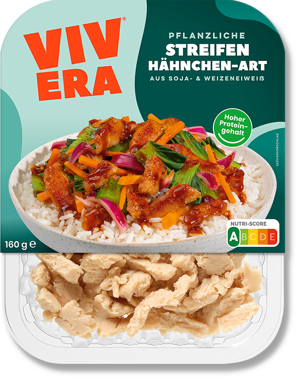 Vegane Streifen Hähnchen-Art